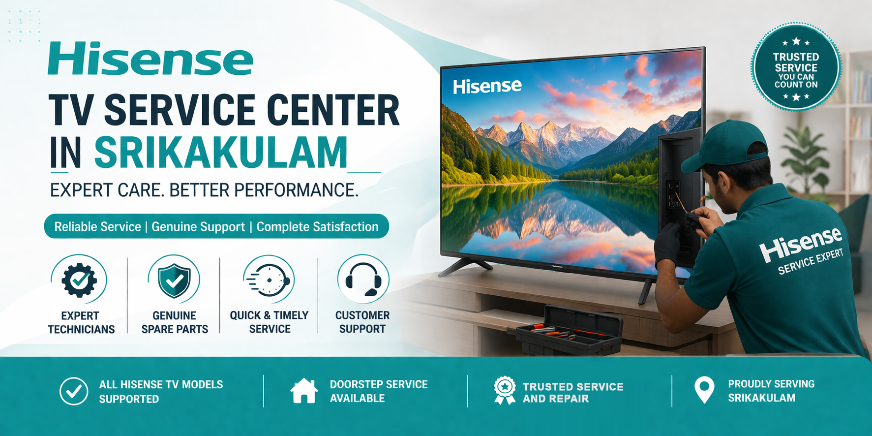 Hisense tv repair in srikakulam